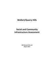 Social and Community Infrastructure Assessment - Growth Areas ...
