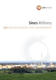 2011 Sines Data Book - Galp Energia