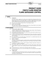 product guide fireye flame-monitor flame safeguard control