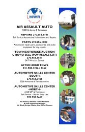 Air Assault Auto Brochure - Fort Campbell MWR