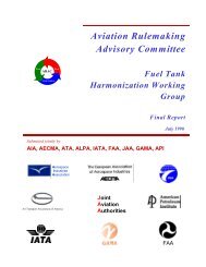 Aviation Rulemaking Advisory Committee - Fire Safety Branch - FAA