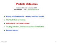 Particle Detectors - Indico - Cern