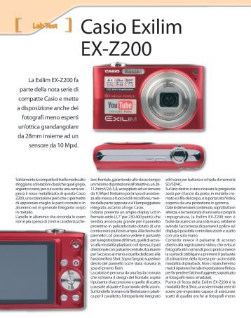 Casio Exilim EX-Z200 - Fotografia.it