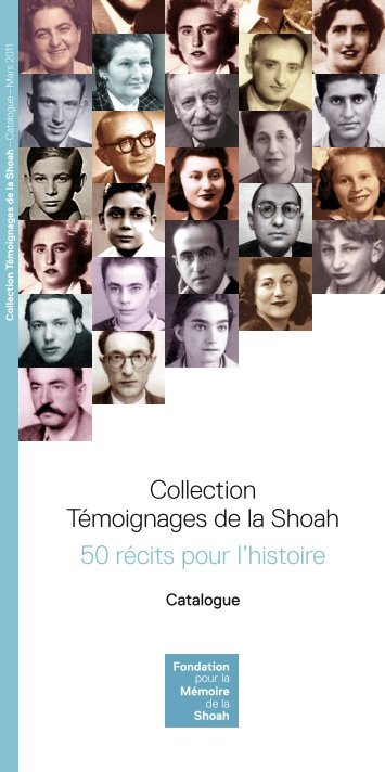 Catalogue - Fondation pour la Mémoire de la Shoah