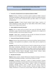 Dirección Nacional de Formación. Informe 2011 - Dirección de ...