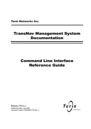 TransNav CLI Guide - Force10 Networks