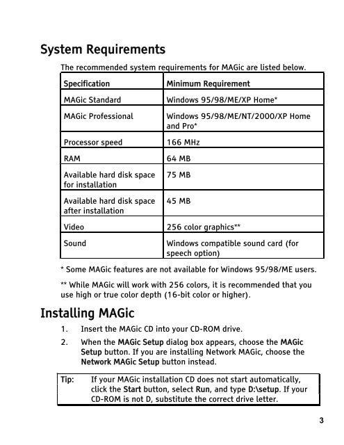 MAGic 10.0 User's Guide (PDF) - Freedom Scientific