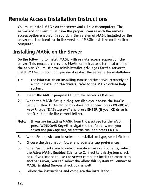 MAGic 10.0 User's Guide (PDF) - Freedom Scientific