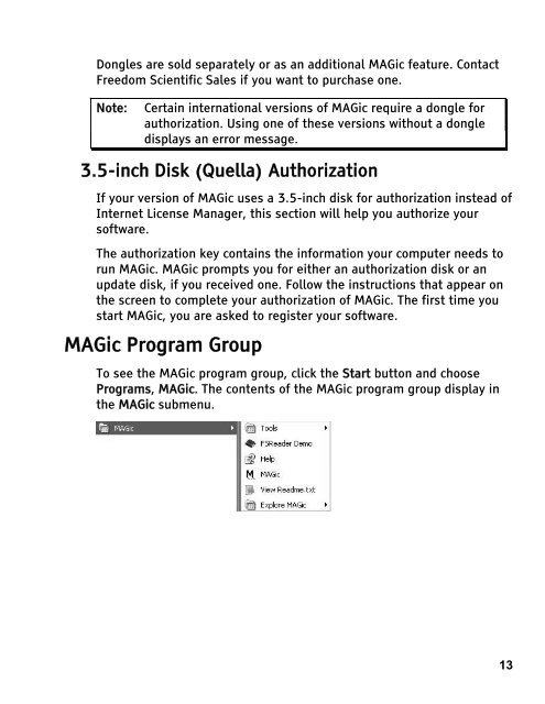 MAGic 10.0 User's Guide (PDF) - Freedom Scientific