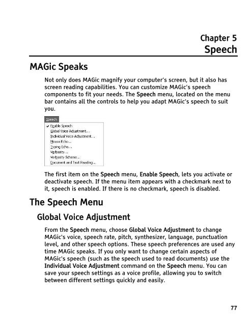 MAGic 10.0 User's Guide (PDF) - Freedom Scientific