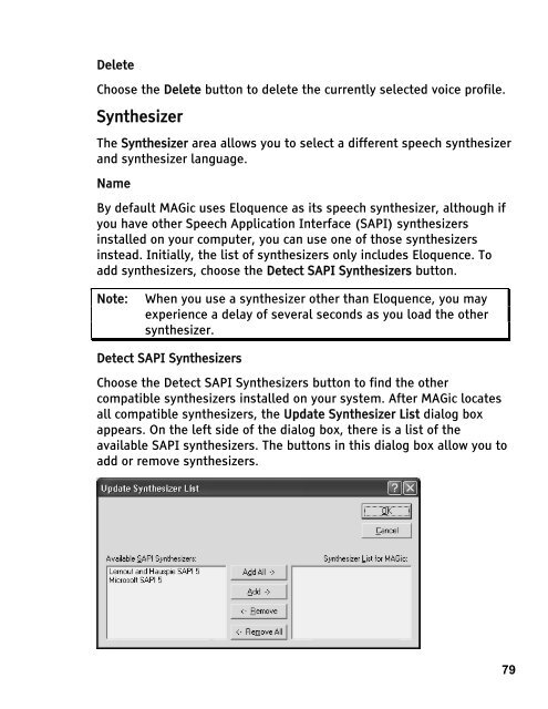 MAGic 10.0 User's Guide (PDF) - Freedom Scientific