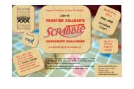 Scrabble Corporate Challenge - Frontier College