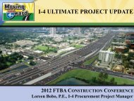 I-4 ULTIMATE PROJECT UPDATE - Florida Transportation Builders