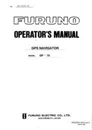 GP70 Operator's Manual - Furuno USA