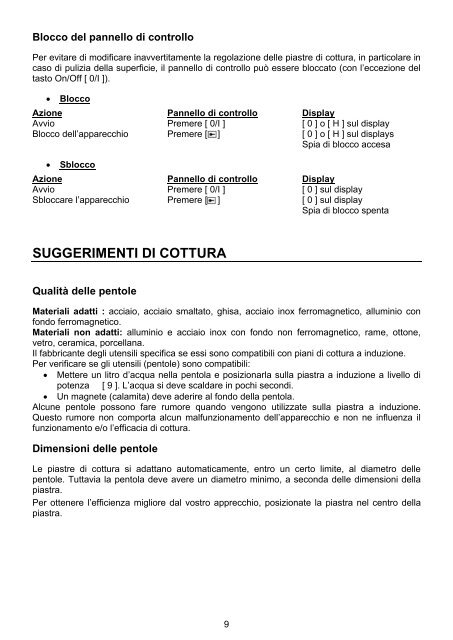 Libretto d'istruzioni - Foster S.p.A.