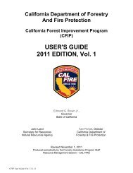 USER'S GUIDE 2011 EDITION, Vol. 1 - Cal Fire - State of California