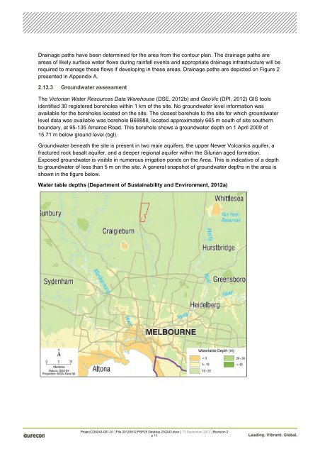 Desktop Environmental, Hydrological and Geotechnical Study