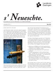 S' Neueschte 1-2012.indd - Landkreis Esslingen