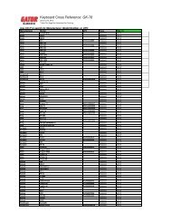 X-REF_Amp Cabinet_HEAD.xlsx - Gator Cases