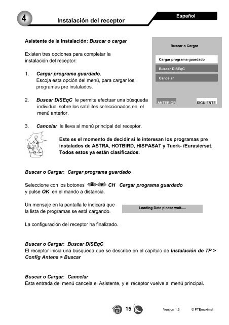 Menús y OSD 6 - FTE Maximal