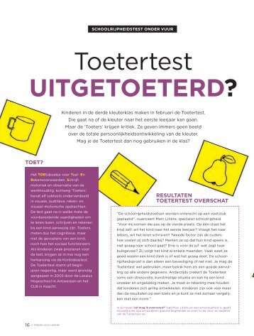 uitgetoeterd? - GO! onderwijs van de Vlaamse Gemeenschap