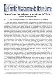 Livret Actes Session Hv Famille Missionnaire De Notre Dame