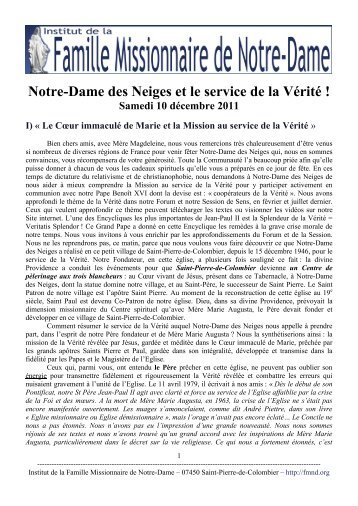 Téléchargez le fichier ici - Famille missionnaire de Notre-Dame