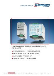 elektroniczne (przemysłowe) zasilacze impulsowe - Schrack