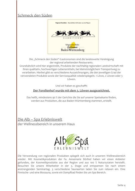 Tagungsmappe zum Download - Hotel Restaurant Forellenhof ...