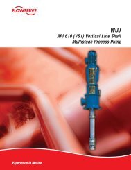 API 610 (VS1) Vertical Line Shaft Multistage Process ... - Flowserve