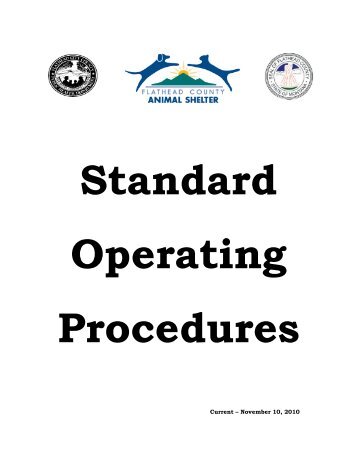 Standard Operating Procedures - Flathead County, Montana