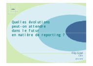 Quelles évolutions peut-on attendre dans le futur en matière ... - FSMA