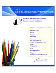 Cordelia Hills Elementary School - Fairfield-Suisun Unified School ...