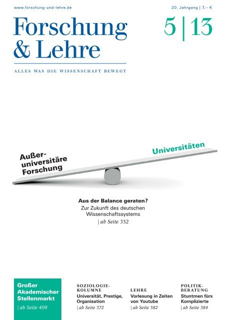 Forschung & Lehre 5 / 2013