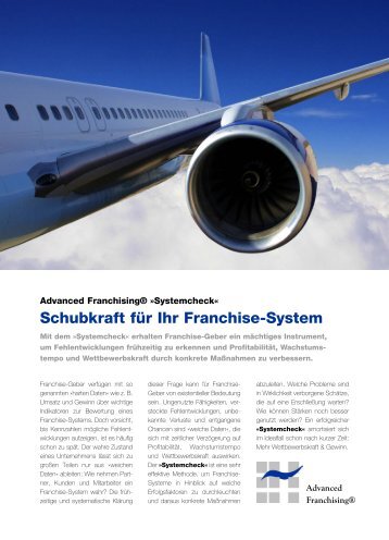 SYSTEMCHECK - Franchise System Beratung® - Johannes Schute