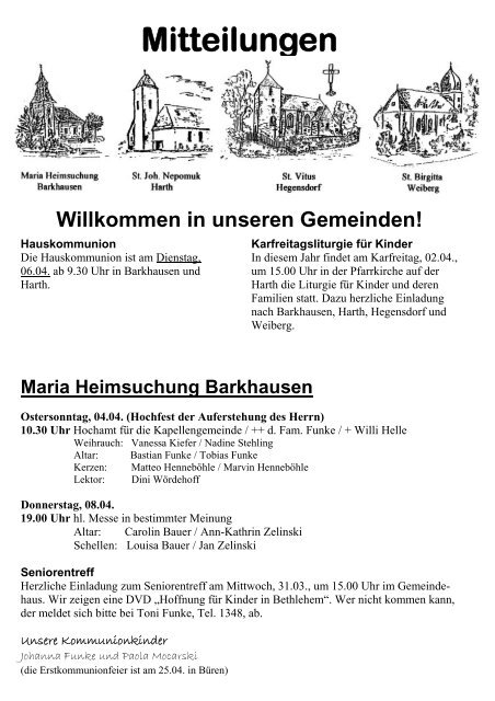 Mitteilungen Willkommen in unseren Gemeinden! - st-nikolaus ...