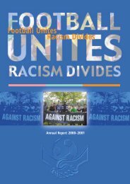 FURD Annual Report - Football Unites - Racism Divides