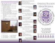 Staff Bio's - The Oneida Nation of Wisconsin