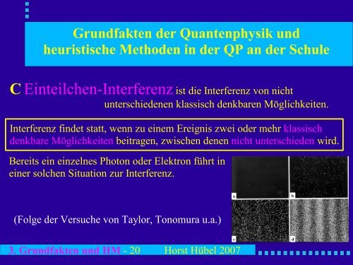 Grundfakten der Quantenphysik und heuristische Methoden der QP ...