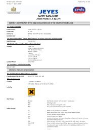 SAFETY DATA SHEET Jeyes Fluid - Futures Supplies & Support ...