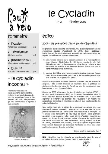 le Cycladin - Fédération française des Usagers de la Bicyclette