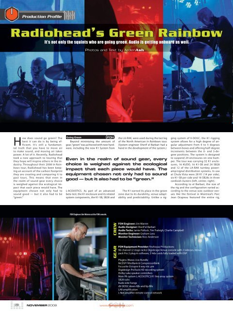 Download a PDF - FOH Online