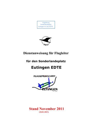 Dienstanweisung für Flugleiter - FSV Rottenburg-Horb eV