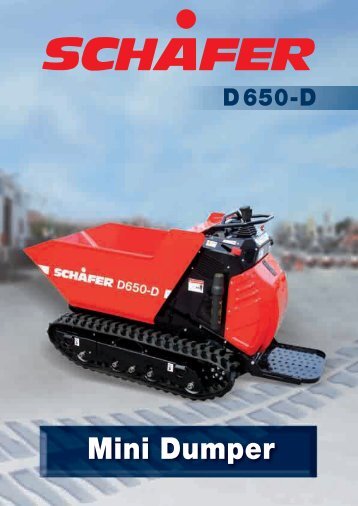 technische daten d650-d mini dumper