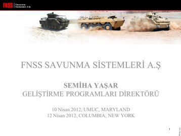 FNSS SAVUNMA SİSTEMLERİ A.Ş