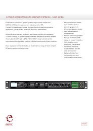 Enatel 1U Micro 0.8 - 1.6KW 48Vdc Brochure - Fusion Power System