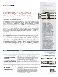 FortiManager Datasheet