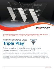 Triple Play - Fortinet