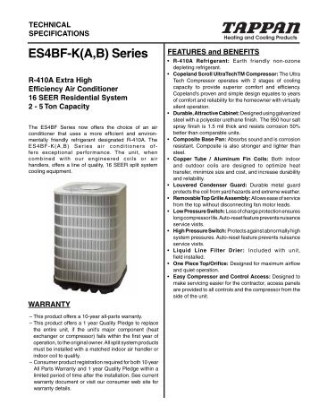 ES4BF-K(A,B) Series - Fox Appliance Parts of Macon, Inc.