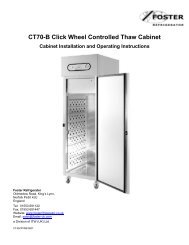 CT70-B Click Wheel Controlled Thaw Cabinet